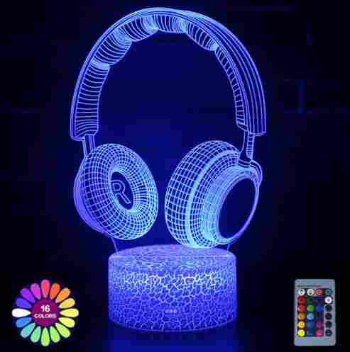 3D Lamp LED Headphone